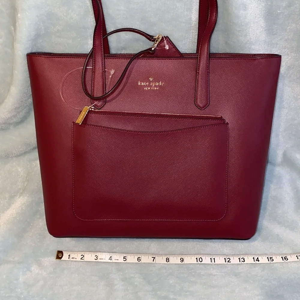 🤩BEAUTIFUL KATE SPADE ♠️ Staci pvc large tote set - Picture 4 of 16